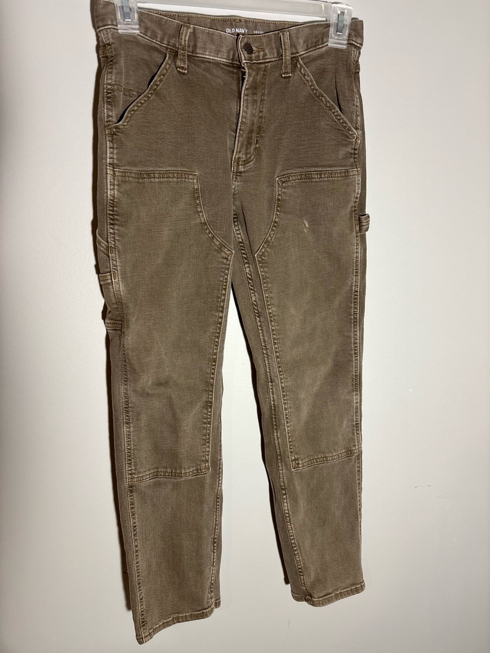 Old Navy Men's Olive-Brown Cargo Work Pants